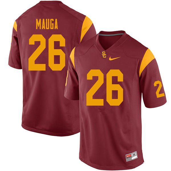 Men #26 Kana'i Mauga USC Trojans College Football Jerseys Sale-Cardinal